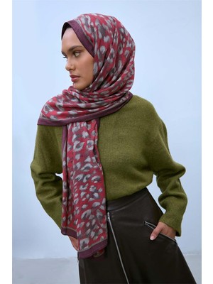 Silk Home Eco Viscose Leopar Desen  Şal 6001 02