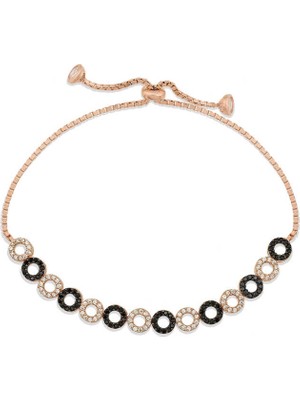 Bazarhane Gümüş Rose Halka Asansör Bileklik