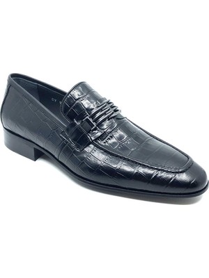 Darkwood Klasik Erkek Ayakkabı-Hakiki Deri-Tokalı-Siyah Renk