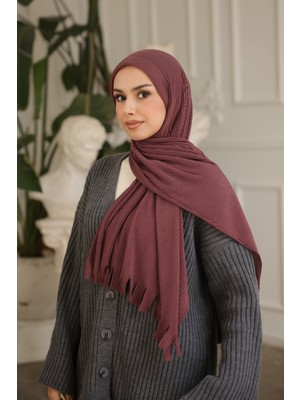 İmaj Butik Gül Kurusu Helen Önü Süngerli Pratik Piliseli Şal