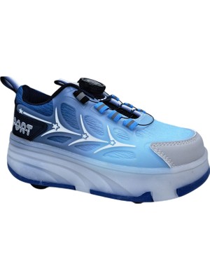 Marco Kids 18-26Y1801 Çocuk Işıklı Paten Ayakkabı – USB Şarjlı LED Spor Mavi