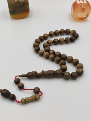 Usta Işcilikli Kokulu Pelesenk Ağacı Tesbih 100 mm Küre Kesim Takımlı Sistemli