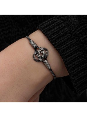 Bazarhane Gümüş Kazaziye Örgü Bileklik