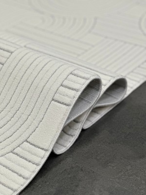 Woolen Halı Lavinia Moden Anti Alerjik Halı 8610 Krem