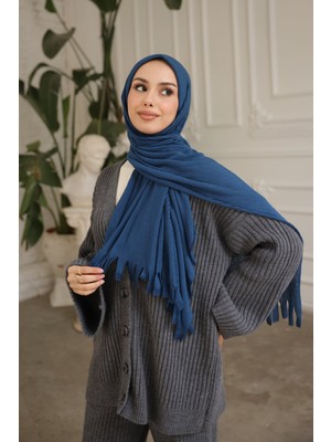 İmaj Butik Petrol Yeşili Helen Önü Süngerli Pratik Piliseli Şal