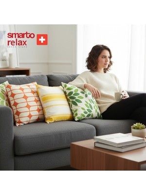 Smarto Relax Içi Dolgulu Kırlent 45X45 cm Kare – Salon & Berjer Kırlenti