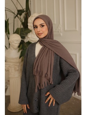 İmaj Butik Koyuv Vizon Helen Önü Süngerli Pratik Piliseli Şal