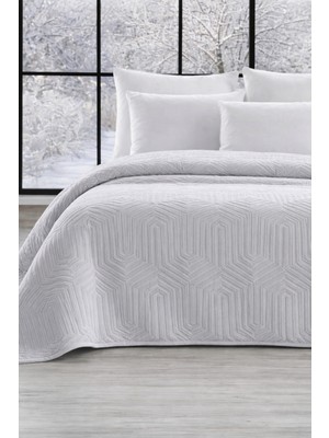 Özdilek Prestige Çift Kişilik Kabartma Desenli Battaniye - Gri