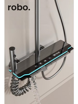 Robo A80015 Yeni nesil Ambiyans ışıklı Led göstergeli Dijital Duş Sistemi