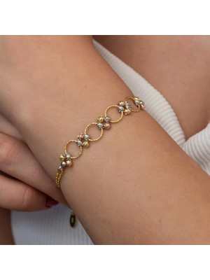 Bazarhane Gümüş Renkli Halka Dorika Kadın Bileklik