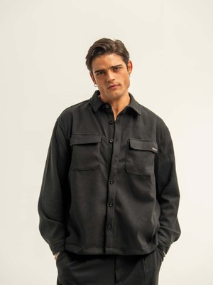 Erkek Cep Detaylı Kaşe Ceket