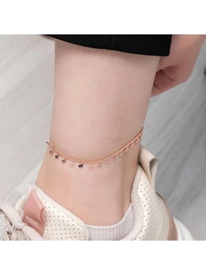 Bazarhane Gümüş Rose Kelebek Halhal