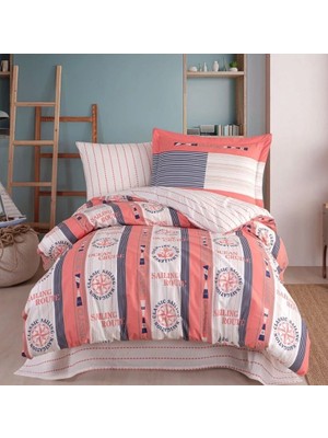 Shoplet Buğz Hobby Tek Kişilik Poplin Nevresim Takımı Marin Somon