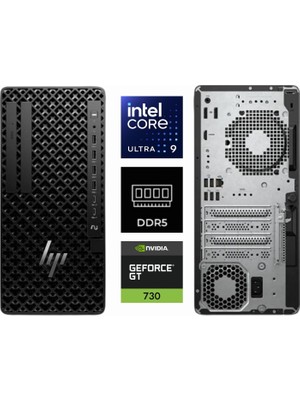 Hp Ws Z1 G1I Ultra 9 285K B34JSES-K0264 64GB 1tb Gt 730 4gb W11PRO Masaüstü Iş Istasyonu