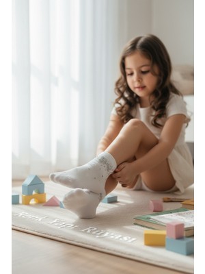 Renk Yapı Rüyası Mevsimlik Taşlı Kız Çocuk Soket Çorap Kız Çocuk Patik Çorap