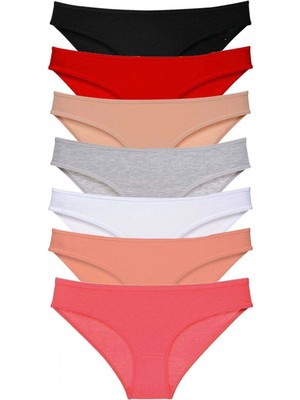 Marsilyan 7 Adet Süper Eko Set Likralı Kadın Slip Külot Set 2