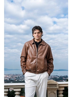 Erkek Suni Deri Ceket