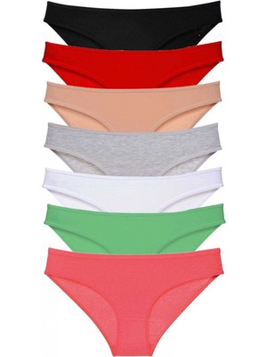 Marsilyan 7 Adet Süper Eko Set Likralı Kadın Slip Külot Set 3