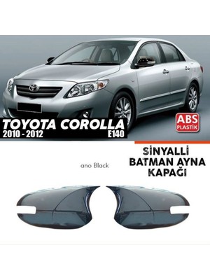 Tuning Vadisi Toyota Corolla E140 Fl Batman Yarasa Ayna Piano Black / 2010 - 2012 Sinyalli Araçlar Için