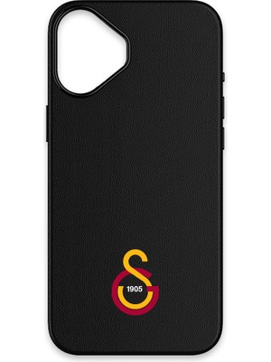 iPhone 16 Uyumlu Galatasaray Arma Deri Magsafe Lisanslı Telefon Kılıfı
