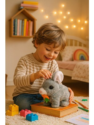 Seymen Bıçakçılık Peluş Tavşan Oyuncak – Hareketli Tasarım – Sevimli ve Yumuşak Dokulu