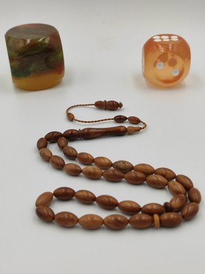 Usta Işcilikli Kuka Ağacı Tesbih 7*11 mm Arpa Kesim Takımlı Sistemli