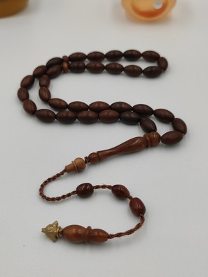 Usta Işcilikli Kuka Ağacı Tesbih 5*9 mm Arpa Kesim Takımlı Sistemli