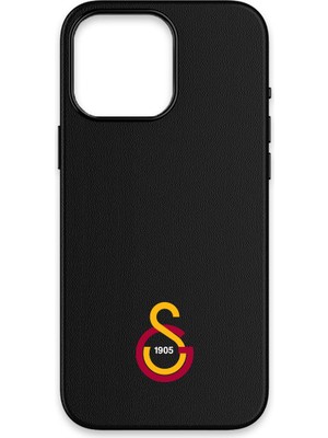 iPhone 16 Pro Uyumlu Galatasaray Arma Deri Magsafe Lisanslı Telefon Kılıfı