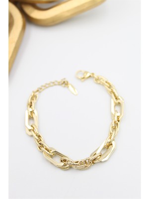 Flamex Zincir Xuping Bileklik - Altın