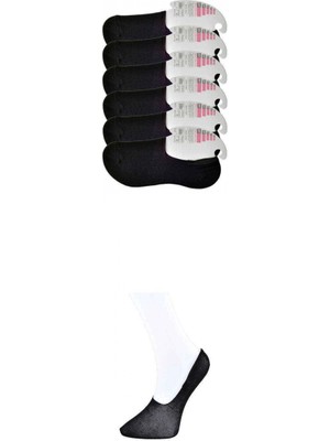 Marsilyan Siyah Kadın Babet Çorap 6 Çift