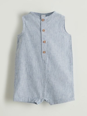 Lc Waikiki Yeni Sezon Bisiklet Yaka Erkek Bebek Poplin Tulum