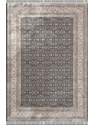 Woolen Halı Wolen Halı Ottoman Yumuşak Viscon Halı 5254 Mavi