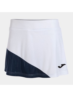 Joma 901859.203 Kadın Beyaz Lacivert Kadın Tenis Etek