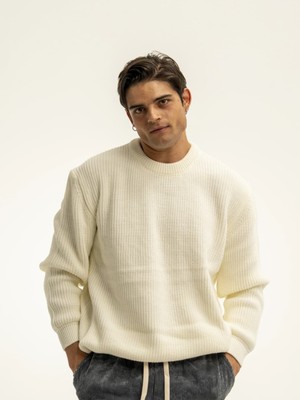 Erkek Basic Örgülü Kazak