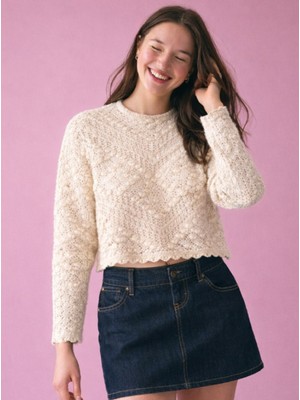 Kabartma Desen Ajurlu Kazak