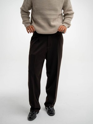 Erkek Baggy Kesim Kumaş Pantolon