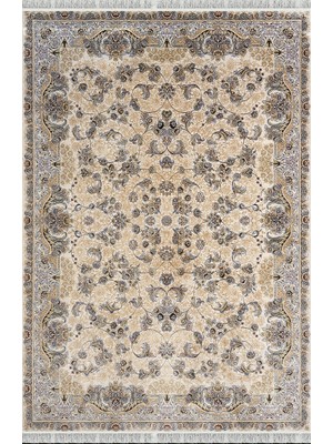 Woolen Halı Wolen Halı Ottoman Yumuşak Viscon Halı 5258 Bej