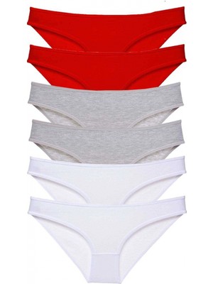 Marsilyan 6 Adet Süper Eko Set Likralı Kadın Slip Külot 548