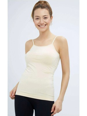 Marsilyan Elite Life Kadın Ip Askılı Iz Yapmaz Uzun Ten Atlet 846