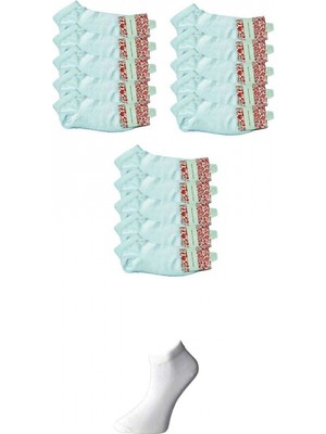 Marsilyan Beyaz Kadın Bilek Çorap 15 Çift