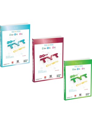 Akm Kitap Üç Dört Beş Tyt Fizik Kimya ve Biyoloji Deneme Seti 3 Kitap