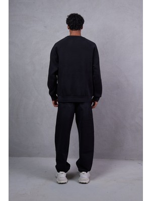 Yanları Beyaz Şeritli Kamuflaj Baskılı Paraşüt Eşofman