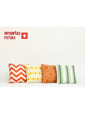 Smarto Relax Içi Dolgulu 4'lü Kırlent 45X45 cm Kare – Salon & Berjer Kırlenti