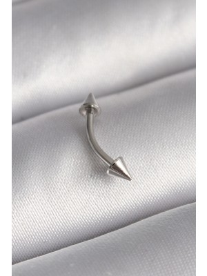 Shoplet Buğz 316L Çelik Gümüş Renk Çivi Model Piercing