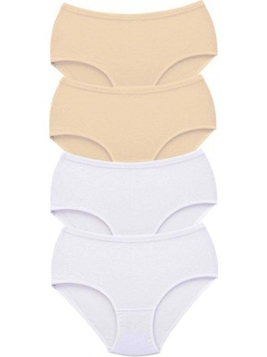 Marsilyan 4 Adet Tutku Kadın Yüksek Bel Bato Kalın Lastik Külot S9
