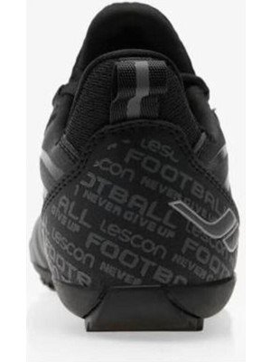 Lescon Ares 3 Siyah Çocuk Halı Saha Ayakkabı Erkekler İçin Renkli ve Dayanıklı Malzeme