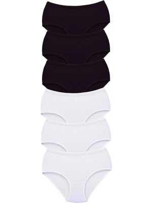 Marsilyan 6 Adet Tutku Kadın Yüksek Bel Bato Kalın Lastik Külot S4