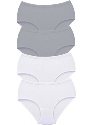 Marsilyan 4 Adet Tutku Kadın Yüksek Bel Bato Kalın Lastik Külot S10