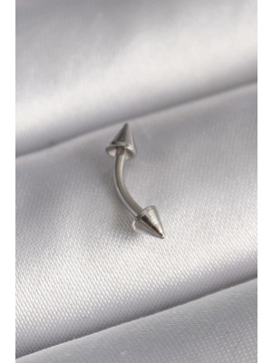 Shoplet Buğz 316L Çelik Gümüş Renk Çivi Model Piercing