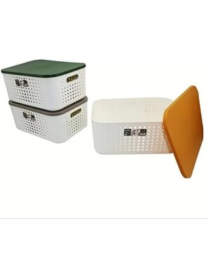 Sween Home Lova 13.4 Lt Plastik Kapaklı Saklama Kutusu 16*26*37 cm